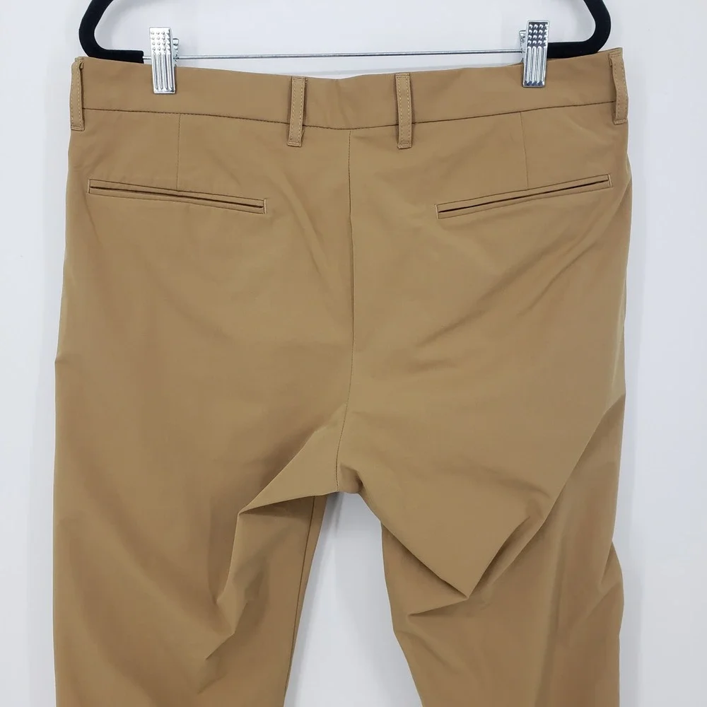 J. Crew Thompson Flex Pants Mens 33x30 Tan Khaki Tapered Chino Trousers Preppy
